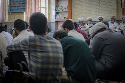 تصاویر/جلسه گفت‌وگو و هم‌اندیشی با حجت‌الاسلام والمسلمین موسیوند مدیر مدرسه علمیه آیت الله آخوند (ره)