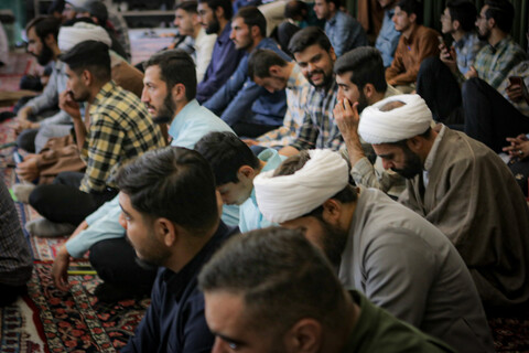 تصاویر/جلسه گفت‌وگو و هم‌اندیشی با حجت‌الاسلام والمسلمین موسیوند مدیر مدرسه علمیه آیت الله آخوند (ره)