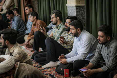 تصاویر/جلسه گفت‌وگو و هم‌اندیشی با حجت‌الاسلام والمسلمین موسیوند مدیر مدرسه علمیه آیت الله آخوند (ره)