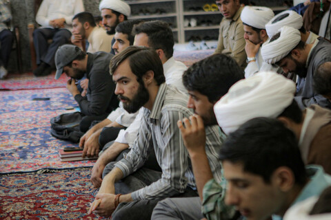 تصاویر/جلسه گفت‌وگو و هم‌اندیشی با حجت‌الاسلام والمسلمین موسیوند مدیر مدرسه علمیه آیت الله آخوند (ره)