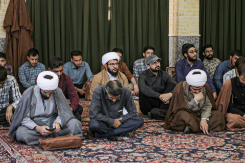 تصاویر/جلسه گفت‌وگو و هم‌اندیشی با حجت‌الاسلام والمسلمین موسیوند مدیر مدرسه علمیه آیت الله آخوند (ره)