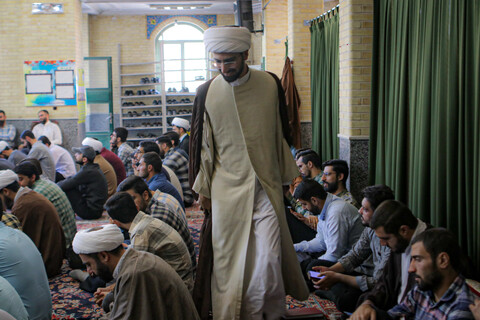 تصاویر/جلسه گفت‌وگو و هم‌اندیشی با حجت‌الاسلام والمسلمین موسیوند مدیر مدرسه علمیه آیت الله آخوند (ره)