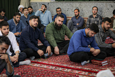 تصاویر/جلسه گفت‌وگو و هم‌اندیشی با حجت‌الاسلام والمسلمین موسیوند مدیر مدرسه علمیه آیت الله آخوند (ره)