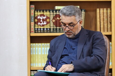 تصاویر/ دیدار مدیر عامل خبرگزاری ایکنا با آیت الله اعرافی