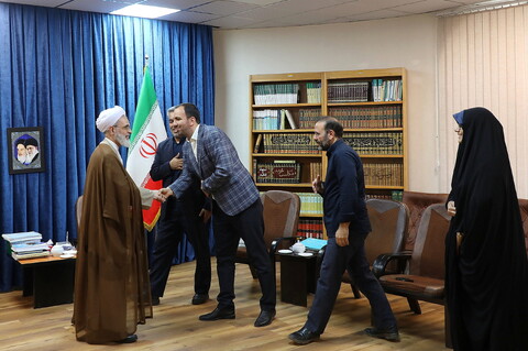 تصاویر/ دیدار مدیر عامل خبرگزاری ایکنا با آیت الله اعرافی