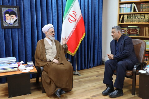 تصاویر/ دیدار مدیر عامل خبرگزاری ایکنا با آیت الله اعرافی