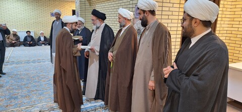 تصاویر/ تودیع و معارفه مدیر مدرسه علمیه سفیران هدایت یاسوج با پیام انضباط و ارتقاء علمی