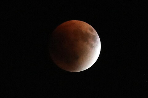 تصاویر/ تصاویر ماه‌گرفتگی (۱۶شهریور)