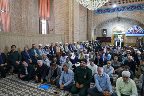 تصاویر |  آیین تکریم و معارفه امام جمعه شهر جدید سهند