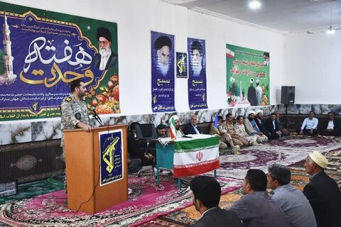 تصاویر/ مراسم گرامیداشت هفته وحدت در روستای مخین بخش قطور شهرستان خوی