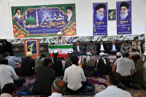 تصاویر/ مراسم گرامیداشت هفته وحدت در روستای مخین بخش قطور شهرستان خوی