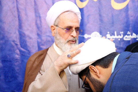 تصاویر/ عمامه گذاری طلاب مجتمع آمورزش و پژوهشی تبلیغ