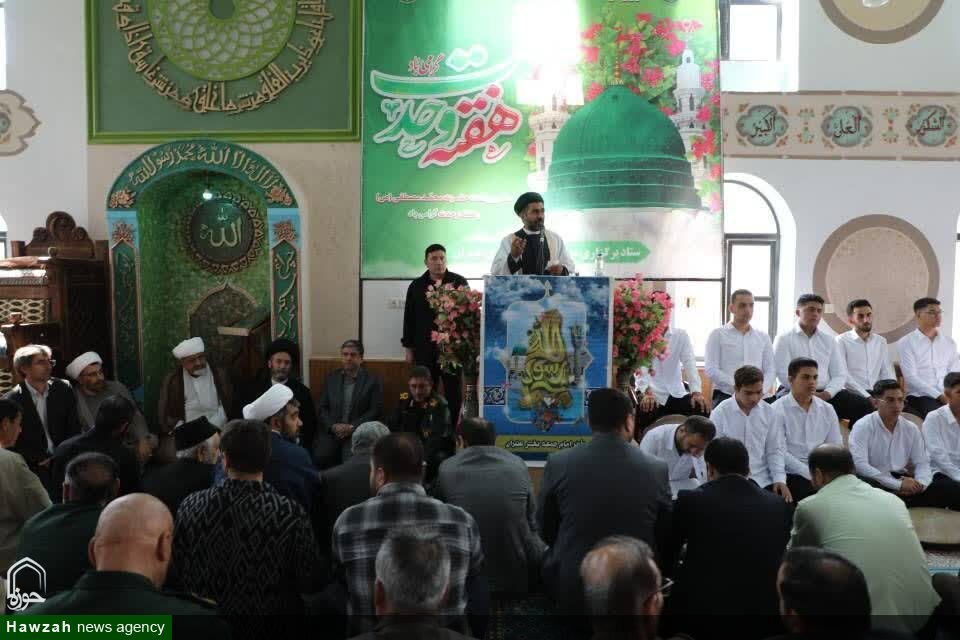 تصاویر/ مراسم هفته وحدت در شهر عنبران