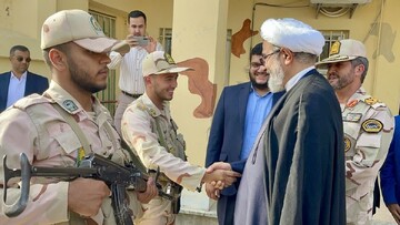 بازدید سرزده رئیس سازمان قضایی نیروهای مسلح از پاسگاه مرکزی اینچه برون گنبدکاووس در نقطه صفر مرزی ایران و ترکمنستان