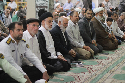 عکس| جشن میلاد حضرت محمد(ص) با حضور علمای شیعه و سنی در مسجد امام حسین(ع) بیرجند