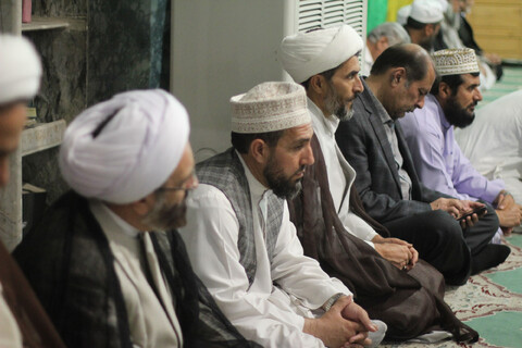 عکس| جشن میلاد حضرت محمد(ص) با حضور علمای شیعه و سنی در مسجد امام حسین(ع) بیرجند