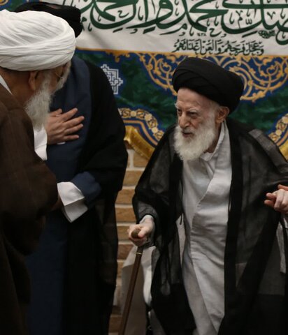 مجلس عمامه گذاری ولادت پیامبر اکرم «صلی الله علیه وآله» و حضرت امام صادق «علیه‌السلام» با حضور آیت الله العظمی شبیری زنجانی