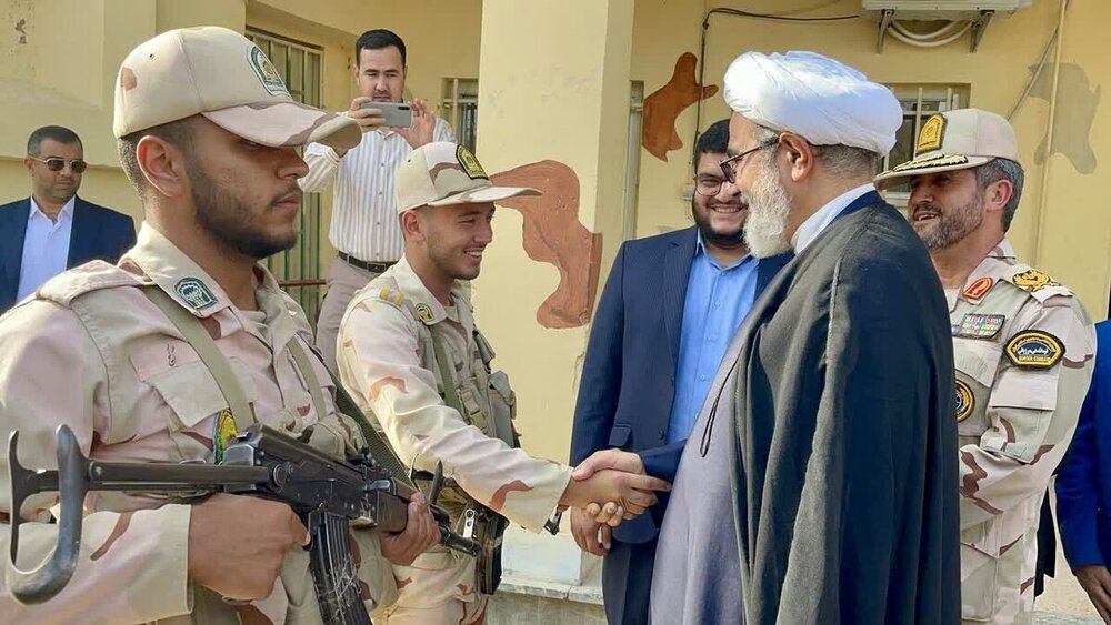 بازدید سرزده رئیس سازمان قضایی نیروهای مسلح از پاسگاه مرکزی اینچه برون گنبدکاووس در نقطه صفر مرزی ایران و ترکمنستان