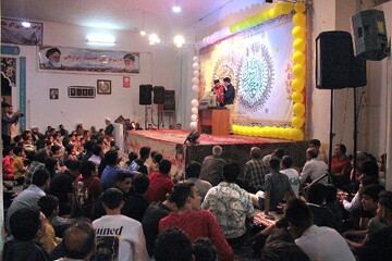 تصاویر/ ویژه برنامه ولادت حضرت‌محمد(ص) وامام‌جعفرصادق(ع) در مسجد مهدیه جوپار