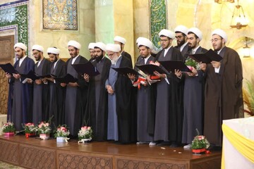 برگزاری آئین عمامه‌گذاری طلاب مدرسه علمیه دارالسلام تهران