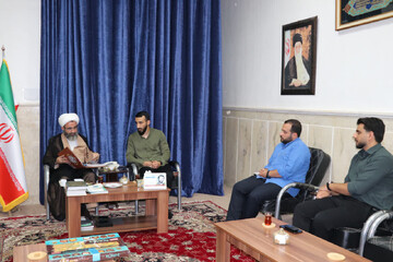 دیدار اعضای گروه جهادی آقا مرتضی علی با امام جمعه نظرآباد