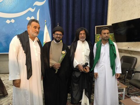 تصاویر/ آیین عمامه‌گذاری جمعی از طلاب مدرسه علمیه حضرت ولی عصر (عج ) اهواز