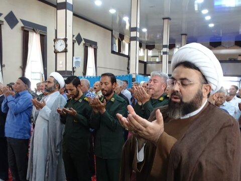 تصاویر/ آیین عبادی سیاسی نماز جمعه چهاربرج