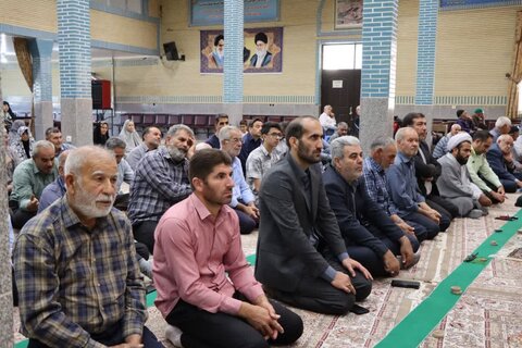 تصاویر/ آیین عبادی سیاسی نماز جمعه نوشین شهر