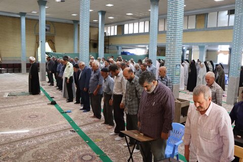 تصاویر/ آیین عبادی سیاسی نماز جمعه نوشین شهر