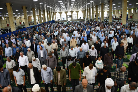 تصاویر/ آیین عبادی سیاسی نماز جمعه خوی