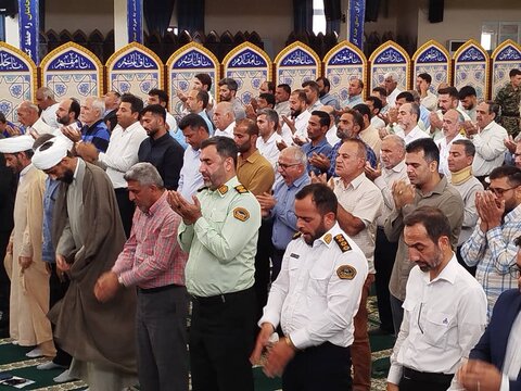 تصاویر/ آیین عبادی سیاسی نمازجمعه عسلویه