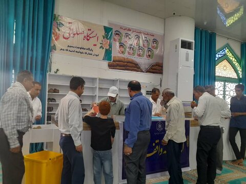 نمازجمعه امروز شهر جم به روایت تصویر