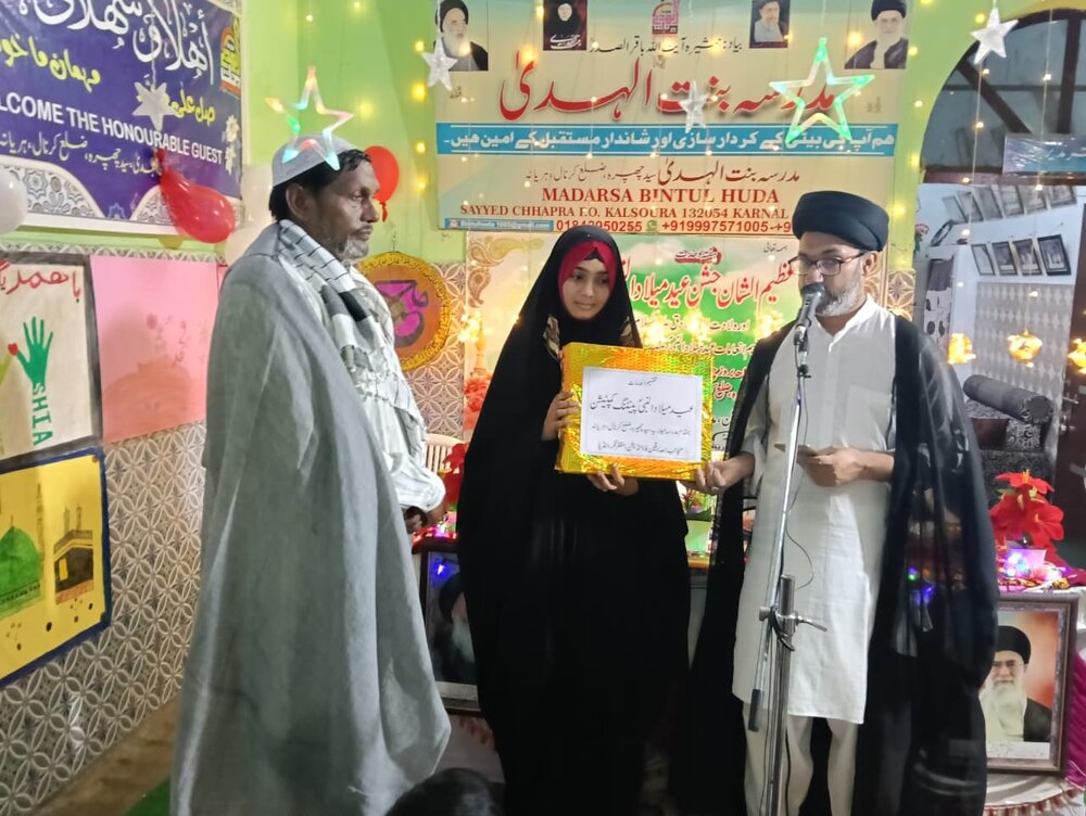 مدرسہ حیدریہ ہریانہ میں جشنِ صادقین (ع) کے موقع پر پینٹنگ کمپٹیشن کا اہتمام/طلبہ وطالبات کی نمایاں کارکردگی