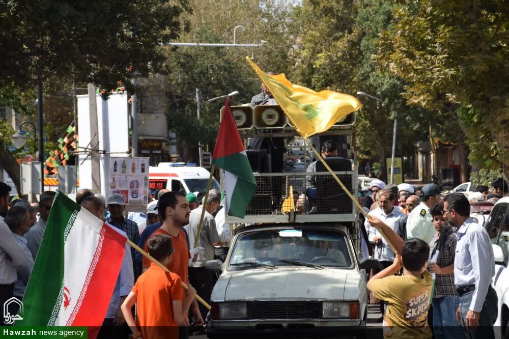 تصاویر/ راهپیمایی مردم شاهرود در حمایت از مردم غزه