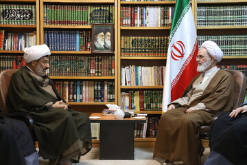 تصاویر/ دیدار مدیرکل اوقاف و امور خیریه استان قم با آیت الله اعرافی