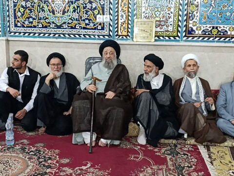 آیین عمامه گذاری طلاب مدرسه علمیه حضرت قائم(عج) شهرستان حمیدیه