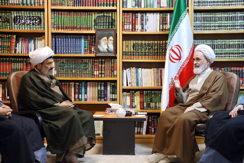 تصاویر/ دیدار مدیرکل اوقاف و امور خیریه استان قم با آیت الله اعرافی