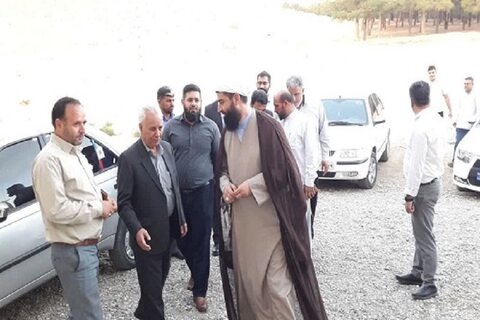 تصاویر/ امام جمعه بیستون، میهمان ویژه خانه کشتی شد