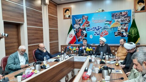 تصاویر/ نشست خبری گرامیداشت سالگرد طوفان‌ الاقصی