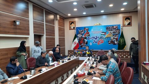 تصاویر/ نشست خبری گرامیداشت سالگرد طوفان‌ الاقصی