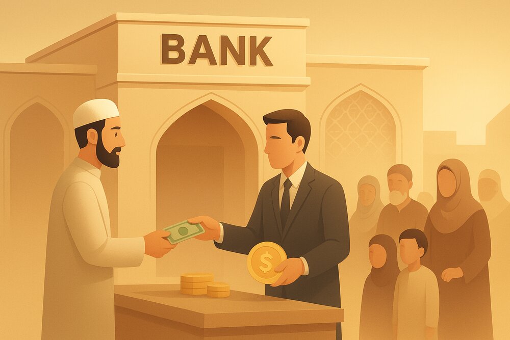 Deposit or borrow money from Muslim banks