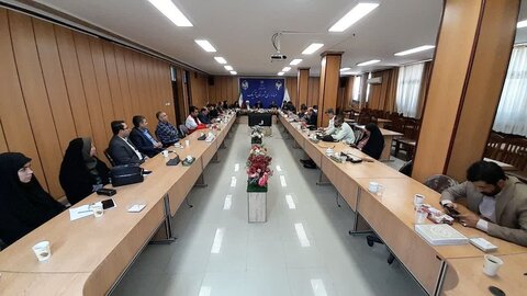 تصاویر /  جلسه شورای هماهنگی هفته دفاع مقدس  با حضور امام جمعه شهرستان آبیک