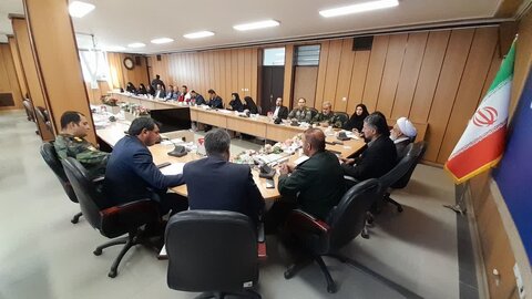 تصاویر /  جلسه شورای هماهنگی هفته دفاع مقدس  با حضور امام جمعه شهرستان آبیک