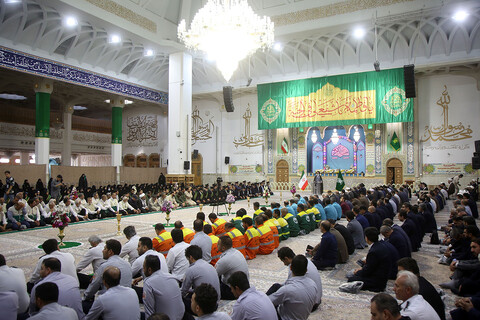 تصاویر/آیین خطبه‌خوانی در آستانه سالروز ورود بانوی کرامت به قم