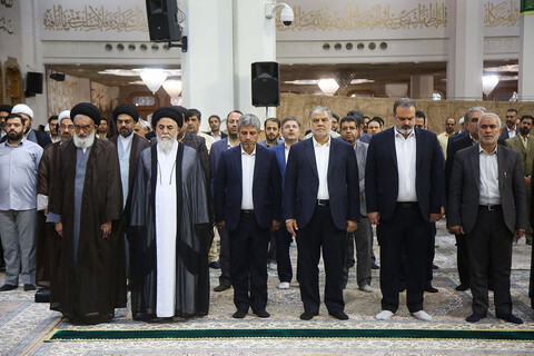 تصاویر/آیین خطبه‌خوانی در آستانه سالروز ورود بانوی کرامت به قم