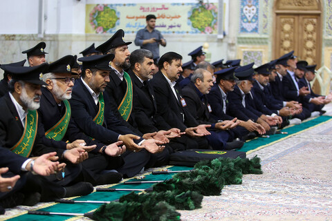 تصاویر/آیین خطبه‌خوانی در آستانه سالروز ورود بانوی کرامت به قم