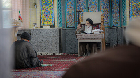 تصاویر/آغاز درس خارج فقه و اصول آیت الله موسوی اصفهانی