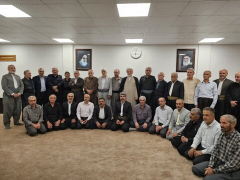 تصاویر/ نشست حجت‌الاسلام‌ والمسلمین پورذهبی با جمعی از پیشکسوتان جهاد و شهادتِ پیشمرگان مسلمان کُرد کردستان