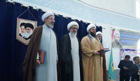 تصاویر/ تکریم و معارفه امام جمعه بخش امام حسن