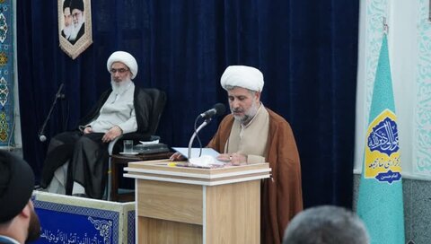 تصاویر/ تکریم و معارفه امام جمعه بخش امام حسن